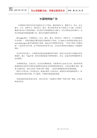 中国网网络广告