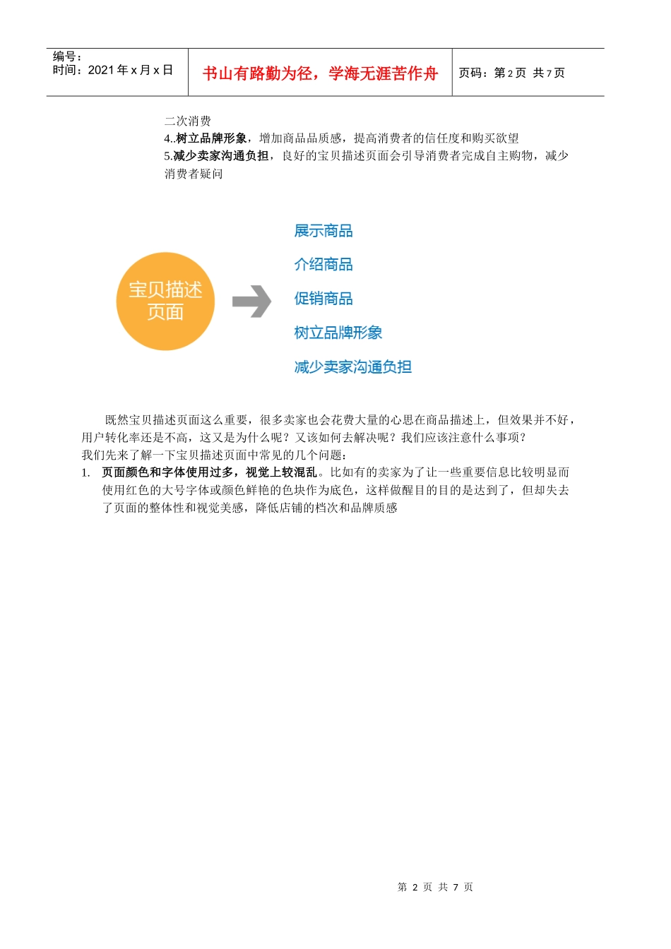 兔子-淘宝店铺宝贝描述分析-课件_第2页