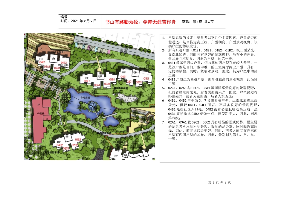 思源经纪高层定价之户型系数设定说明_第2页