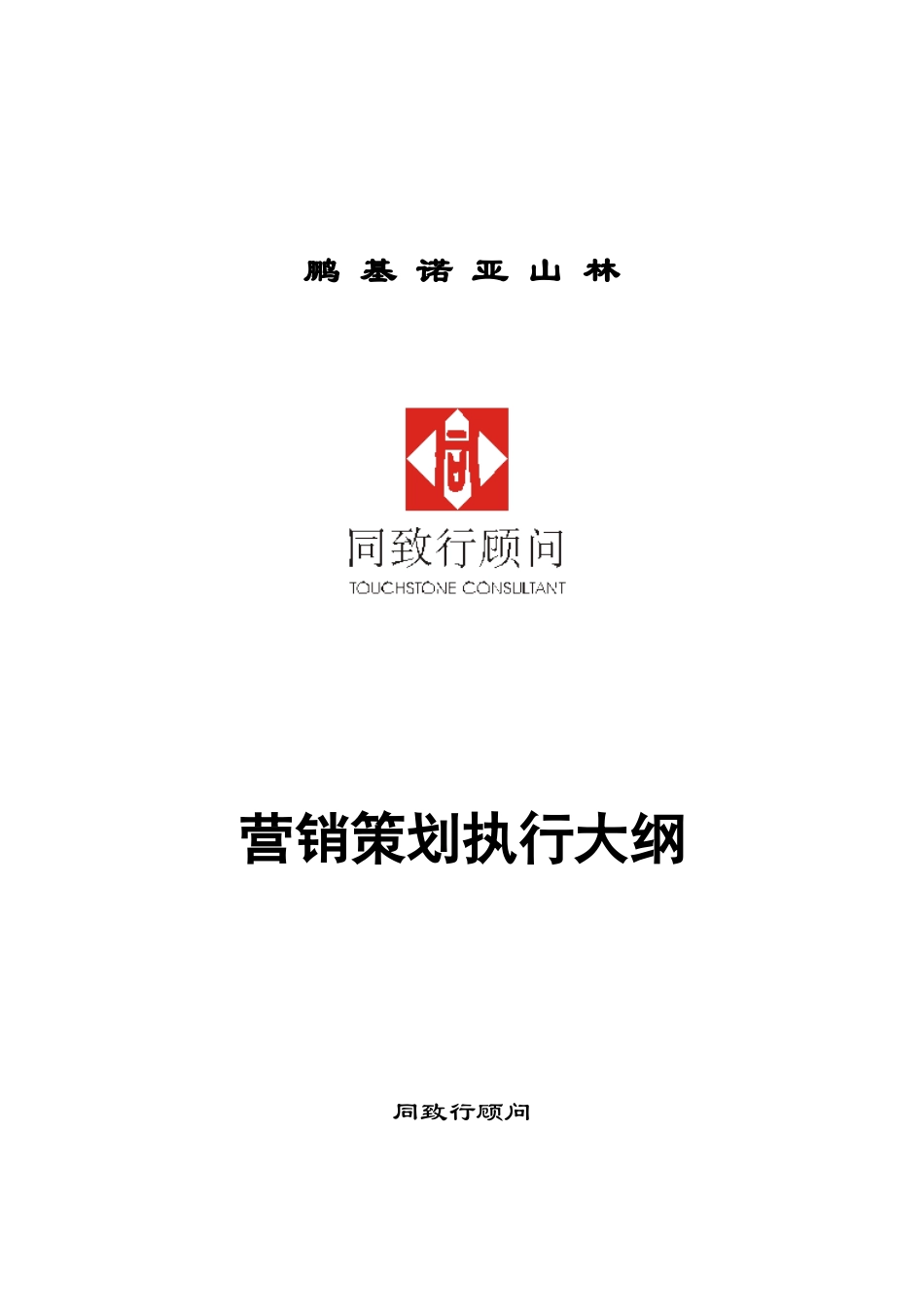 同致行-长沙鹏基诺亚山林营销策划执行报告-41DOC-1.9M_第1页