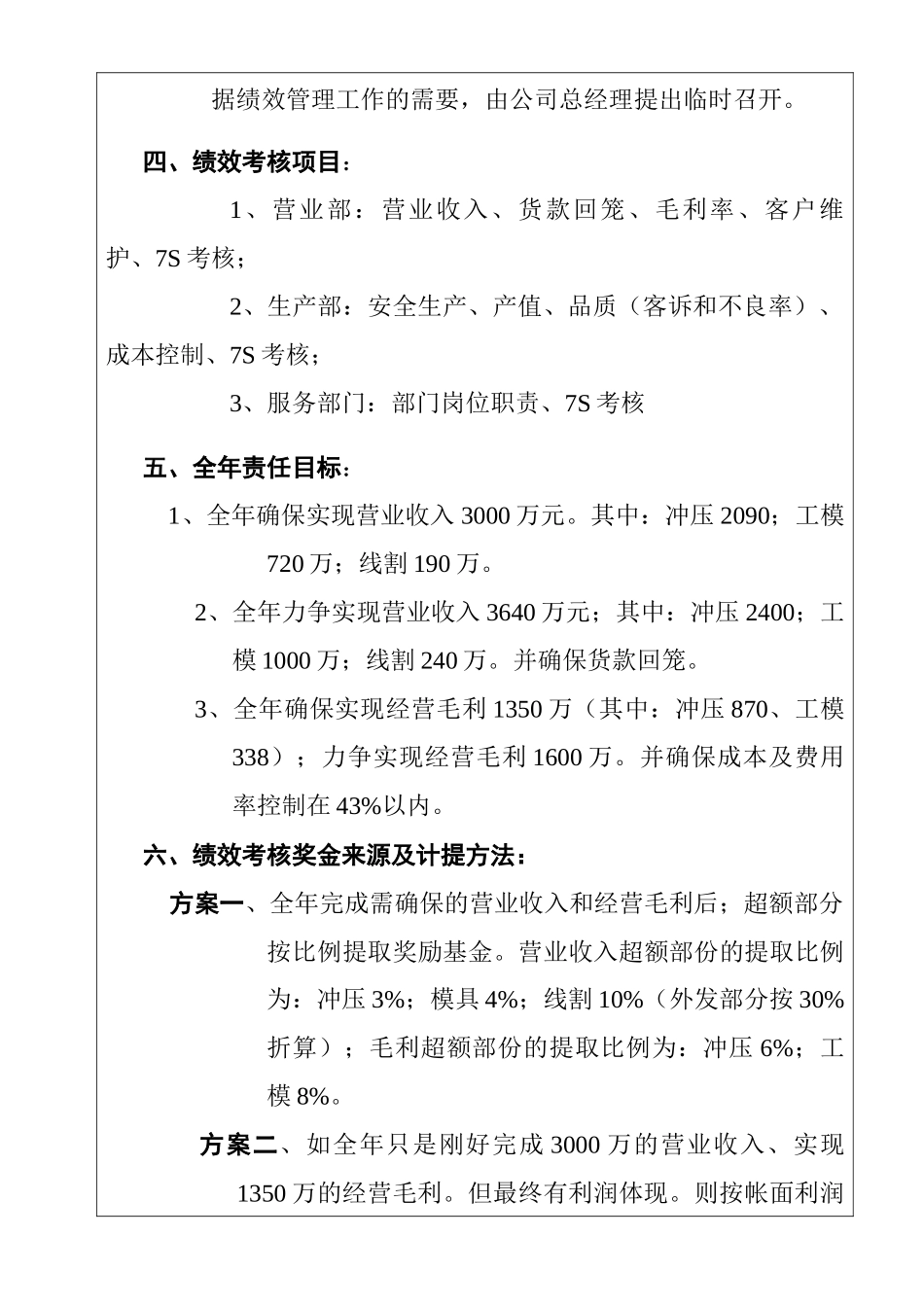 五金制造业绩效考核制度_第2页