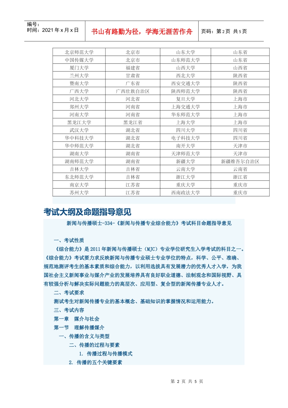 专业硕士之新闻与传播硕士_第2页