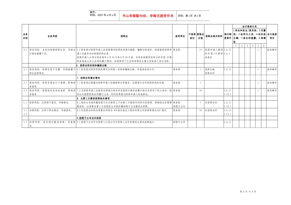 10.2担保业务控制矩阵_第2页