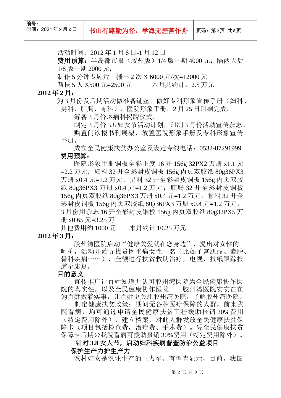 XXXX年 企划营销策划方案_第2页