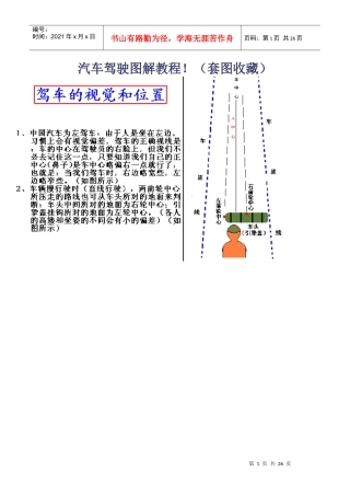 【生活百科】汽车驾驶图解教程