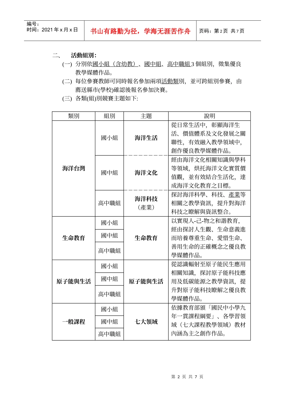 「全国中小学教师99年度自制教学媒体竞赛」实施要点_第2页