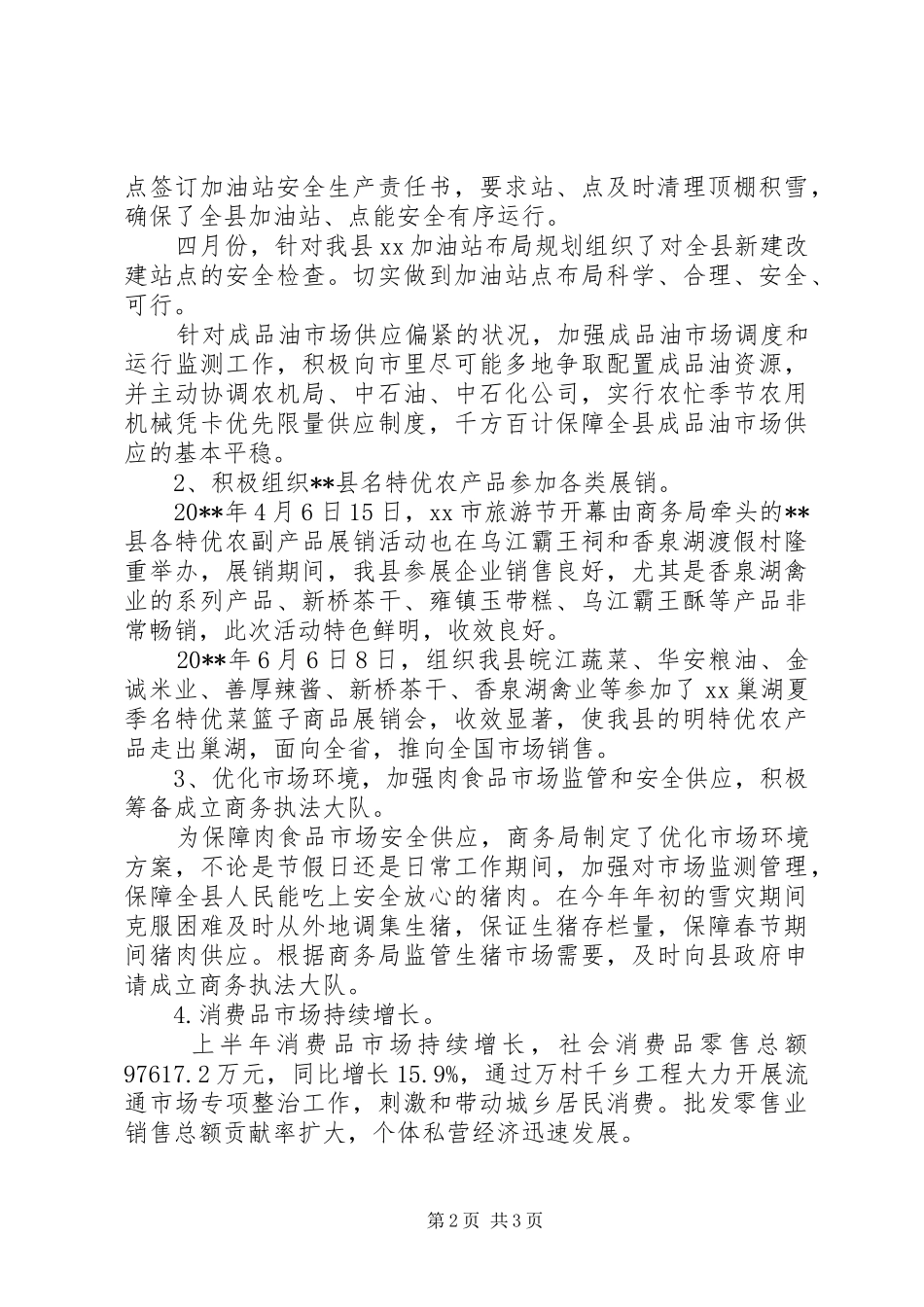 商务工作总结范文_第2页