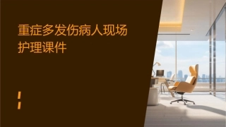 重症多发伤病人现场护理课件