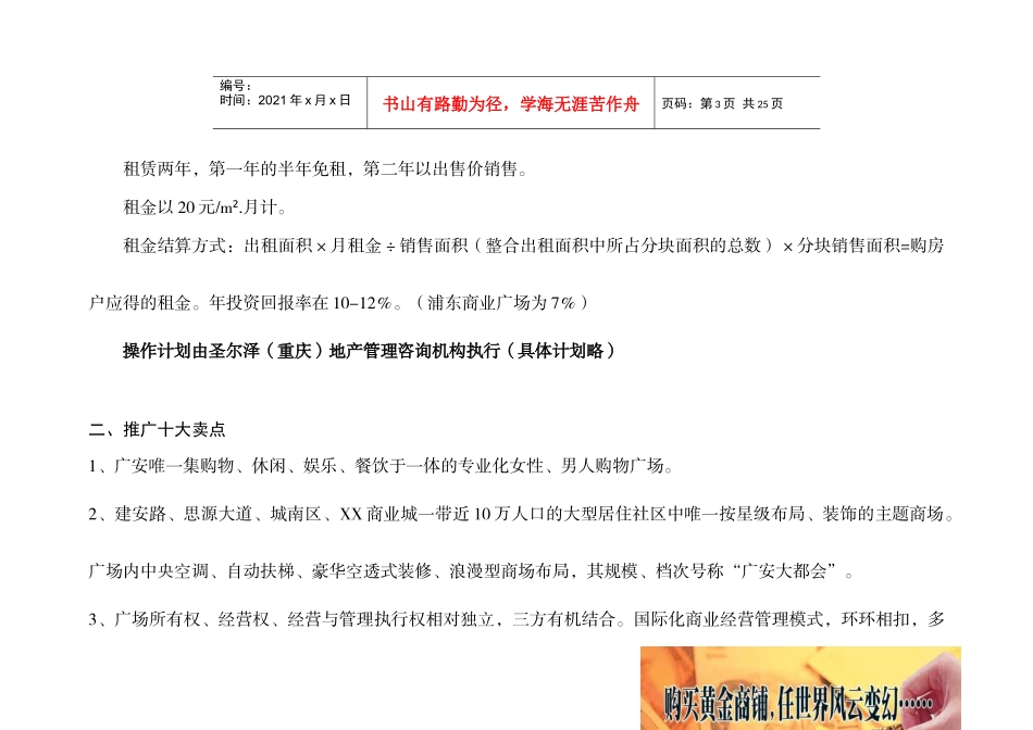 XX商业城项目营销企划方案(下).doc_第3页