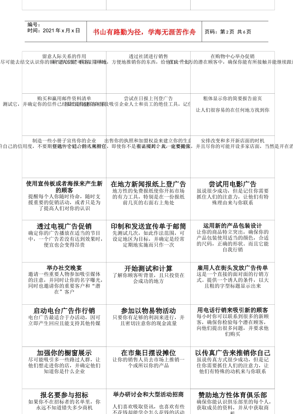 BSE行销250种方案_第2页