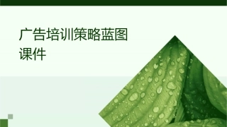 广告培训策略蓝图课件