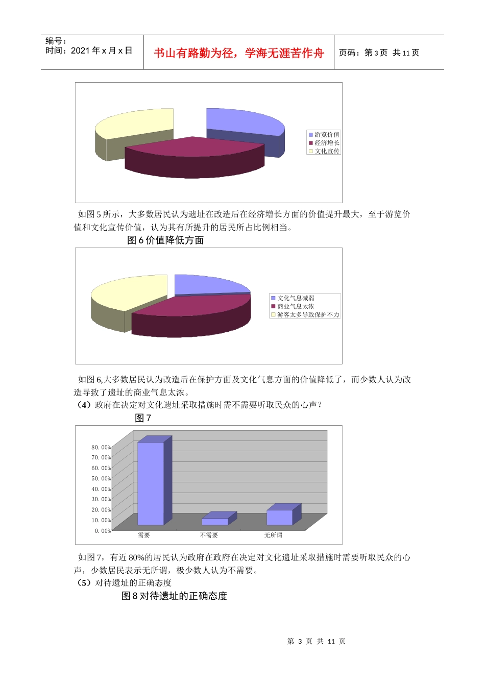 北京市居民对文化遗址拆迁改造的看法的调研_第3页