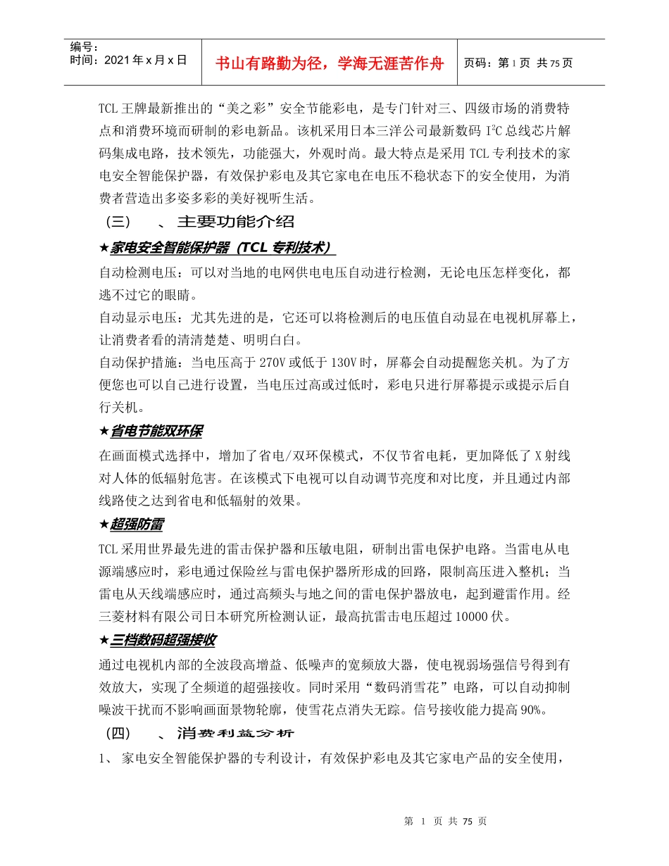 彩电农村市场整合推广传播手册_第2页