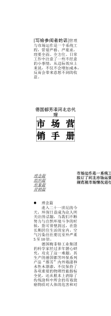 德国都芳漆市场营销手册