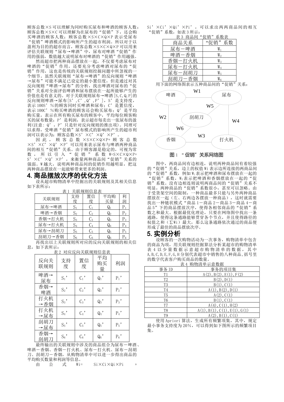 基于关联规则挖掘的超市货物摆放次序优化方法研究_第2页