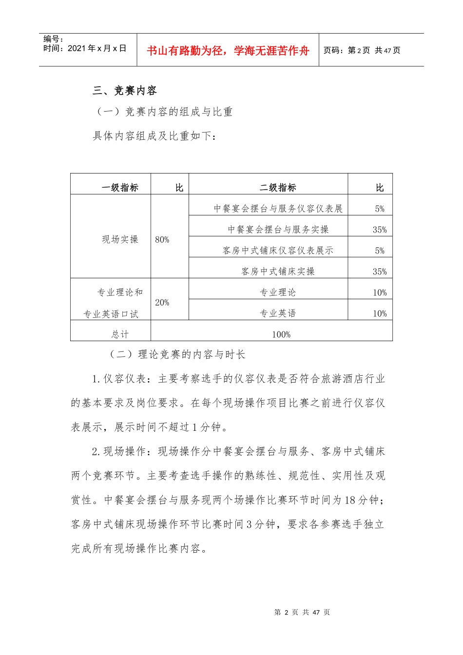 ZZ_089_酒店服务赛项规程_第2页