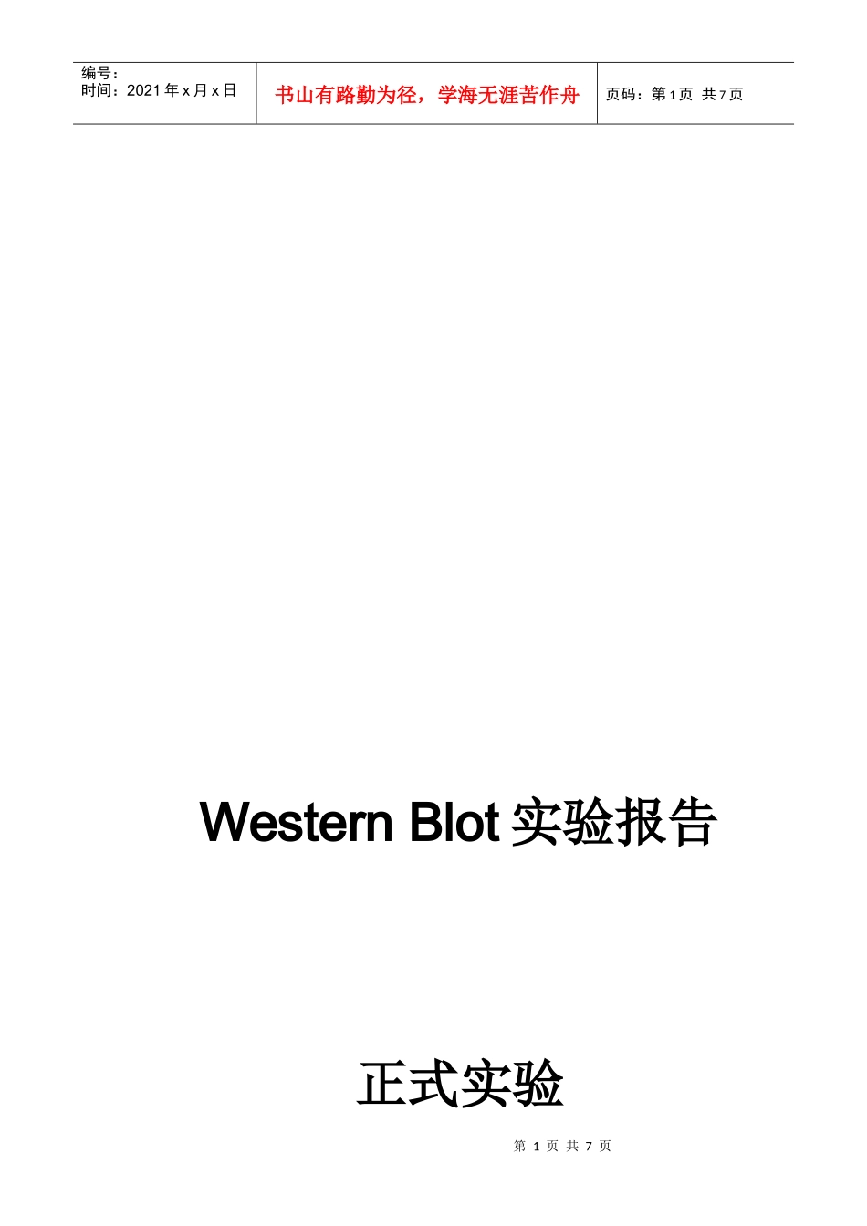 WB技术服务报告模板_第1页