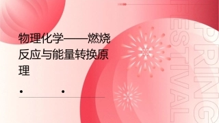 物理化学——燃烧反应与能量转换原理