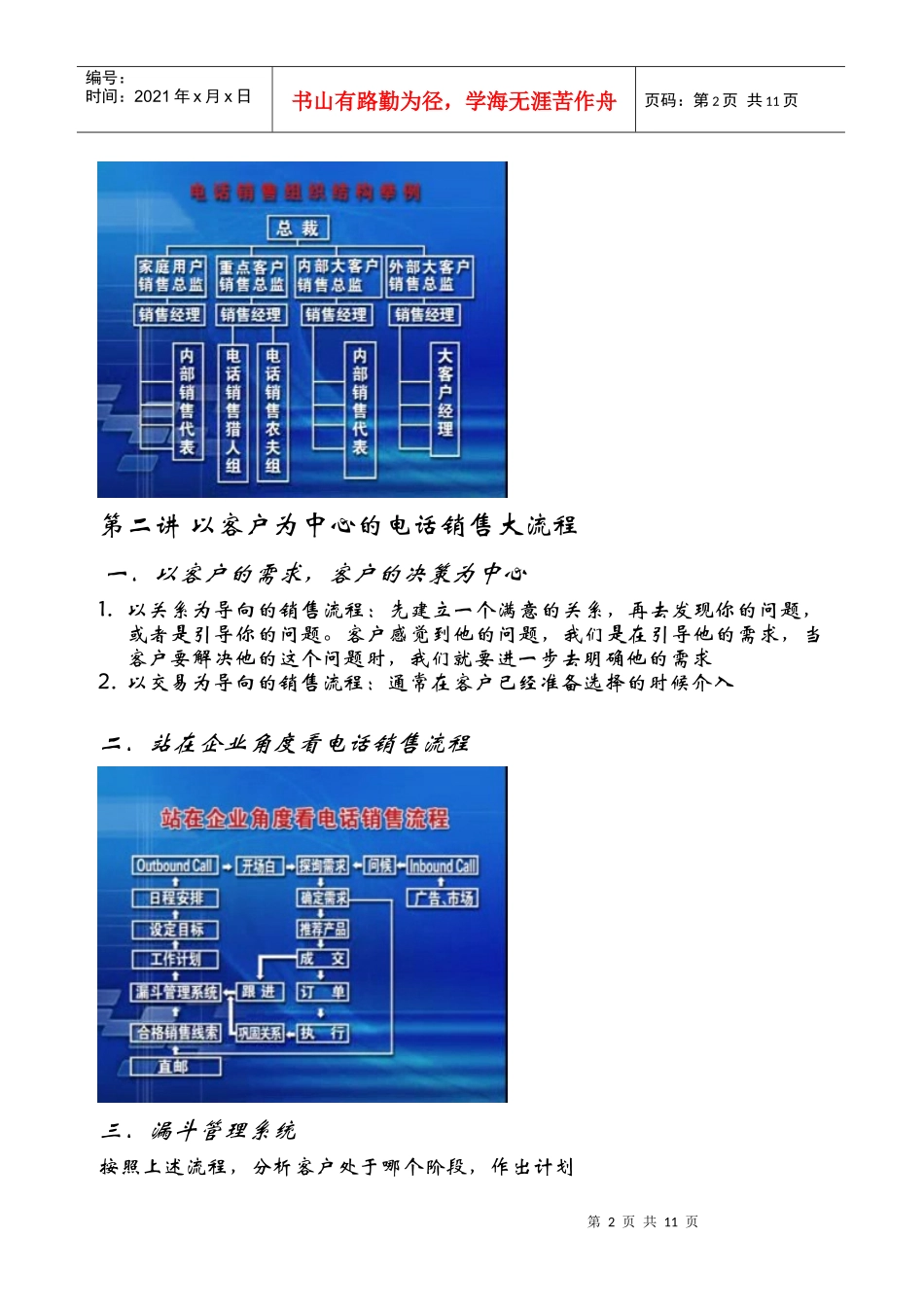 以客户为中心的电话销售流程与沟通技巧_第2页
