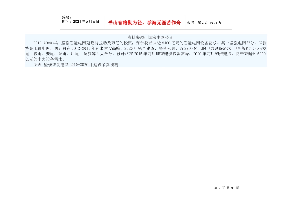XXXX-2020年智能电网设备市场需求分析_第2页