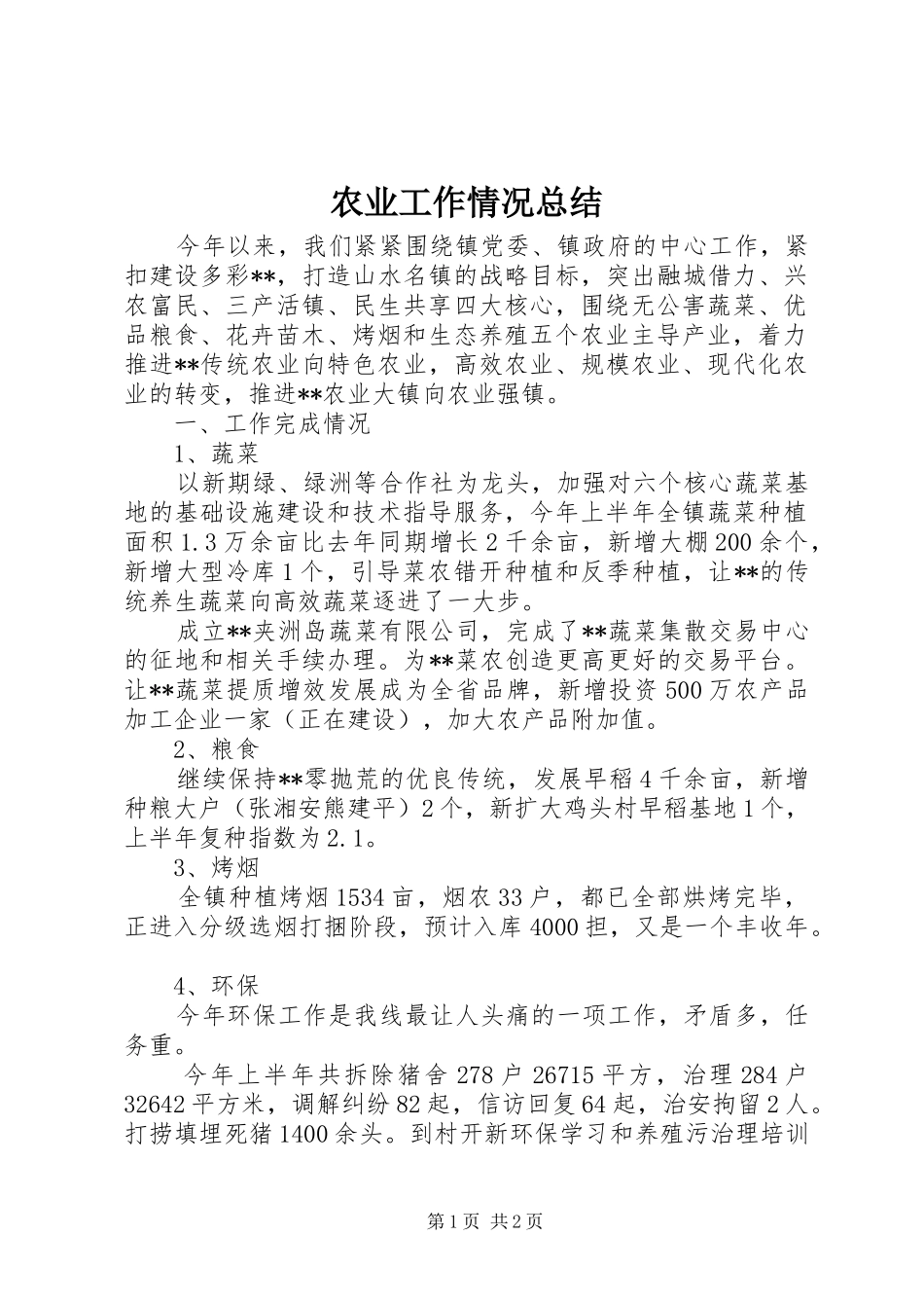 农业工作情况总结_第1页