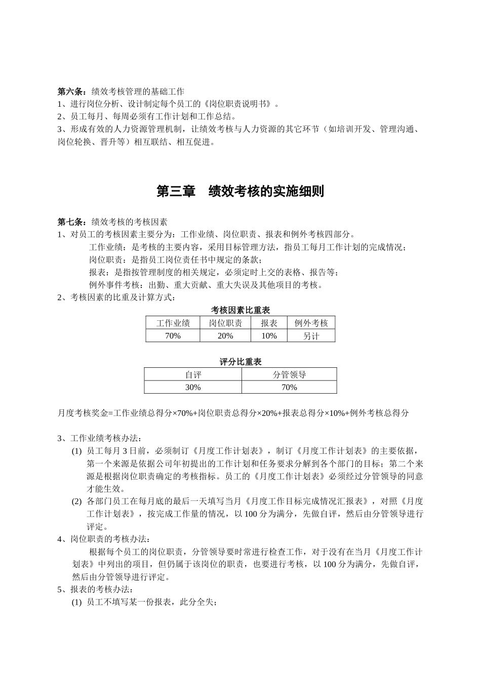 中小型企业绩效考核方案(实例)_第2页