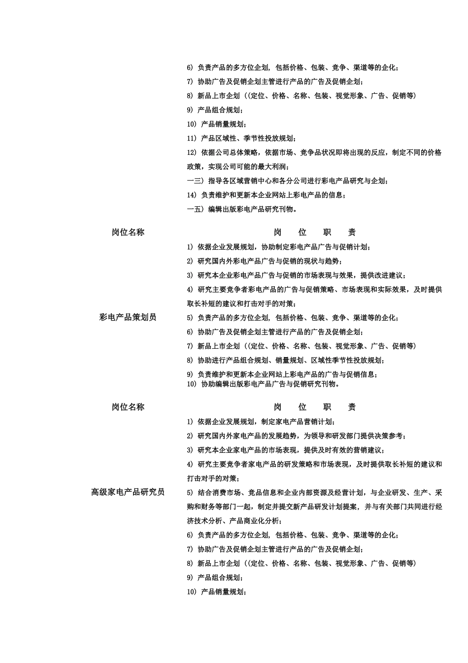 岗位设置、岗位职责与关键业绩指标_第3页