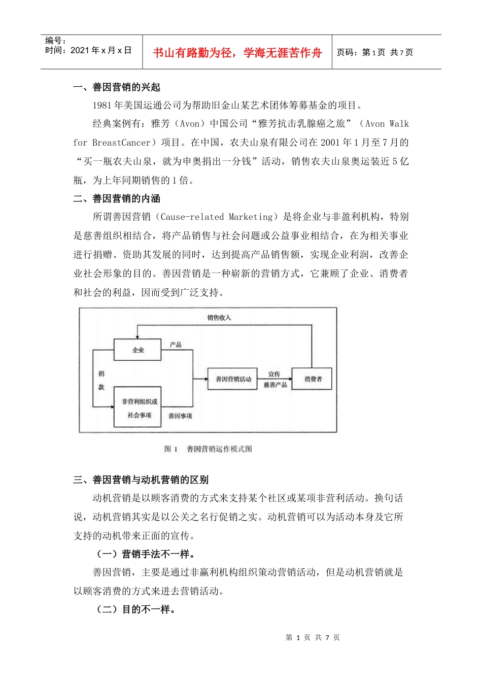 善因营销之案例分析_第1页