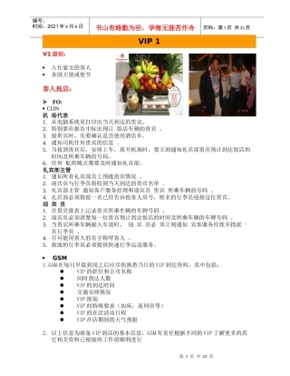 VIP 接待程序