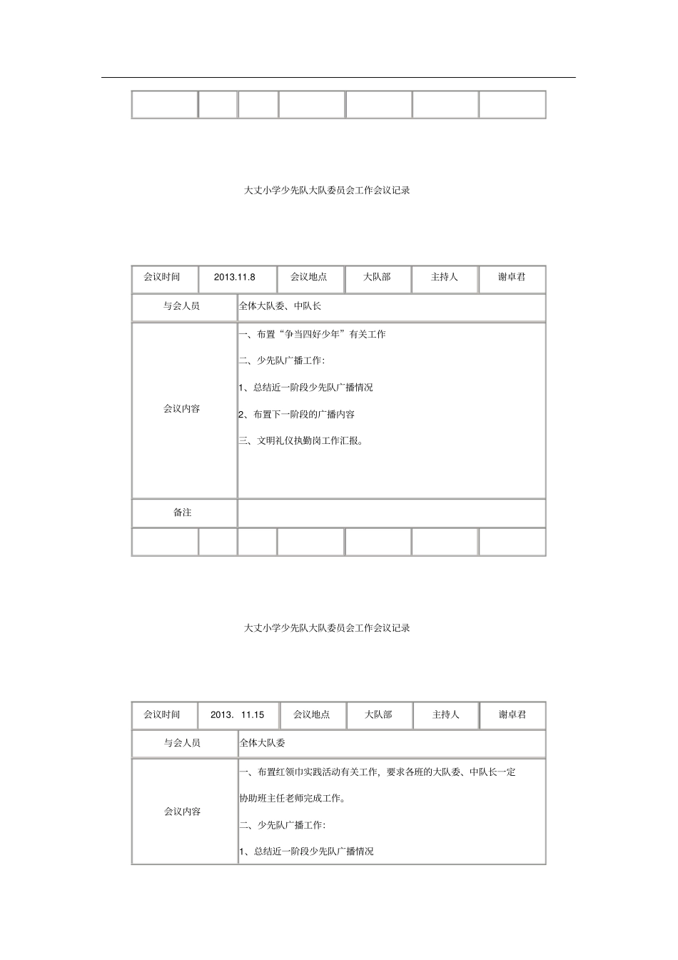 少先队大队委员会工作会议记录.doc_第2页