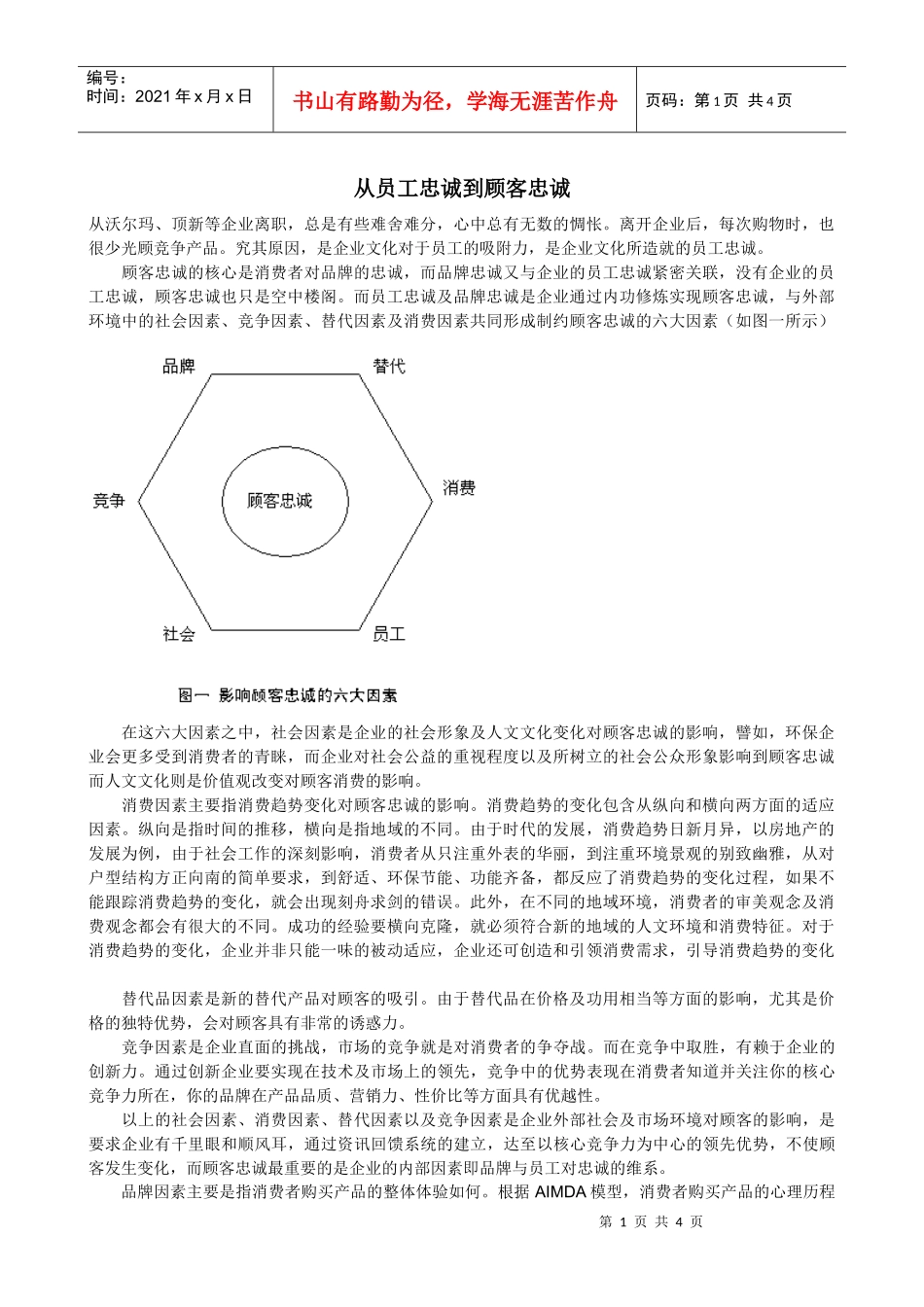 从员工忠诚到顾客忠诚_第1页