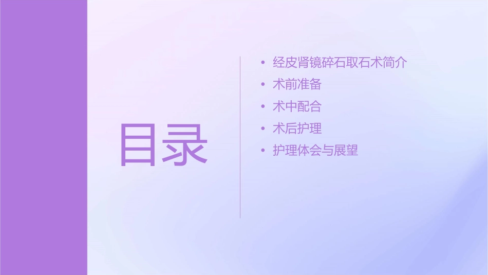 经皮肾镜碎石取石术的配合方式护理课件_第2页