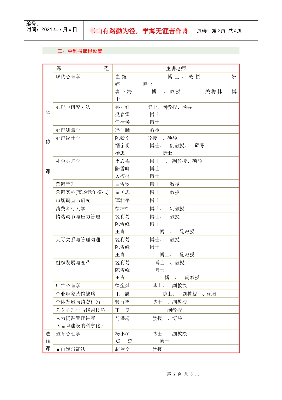 中科院心理所营销与管理在职研究生招生简章_第2页