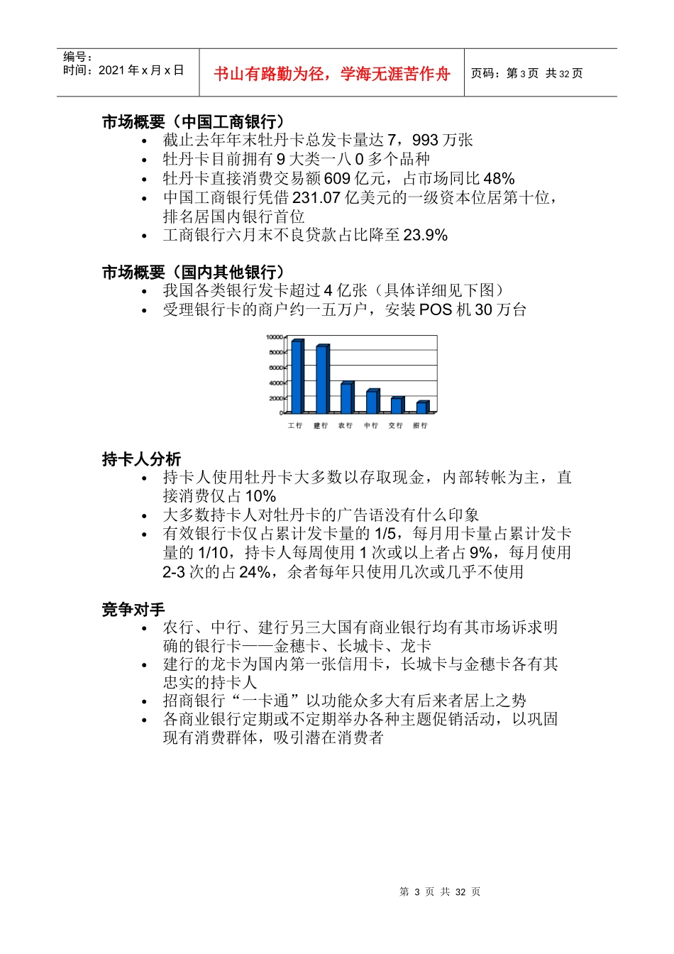 中国某银行牡丹卡品牌整合营销传播策略提案_第3页