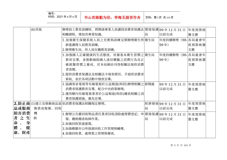 台北县政府98-99年度消费者保护方案_第3页