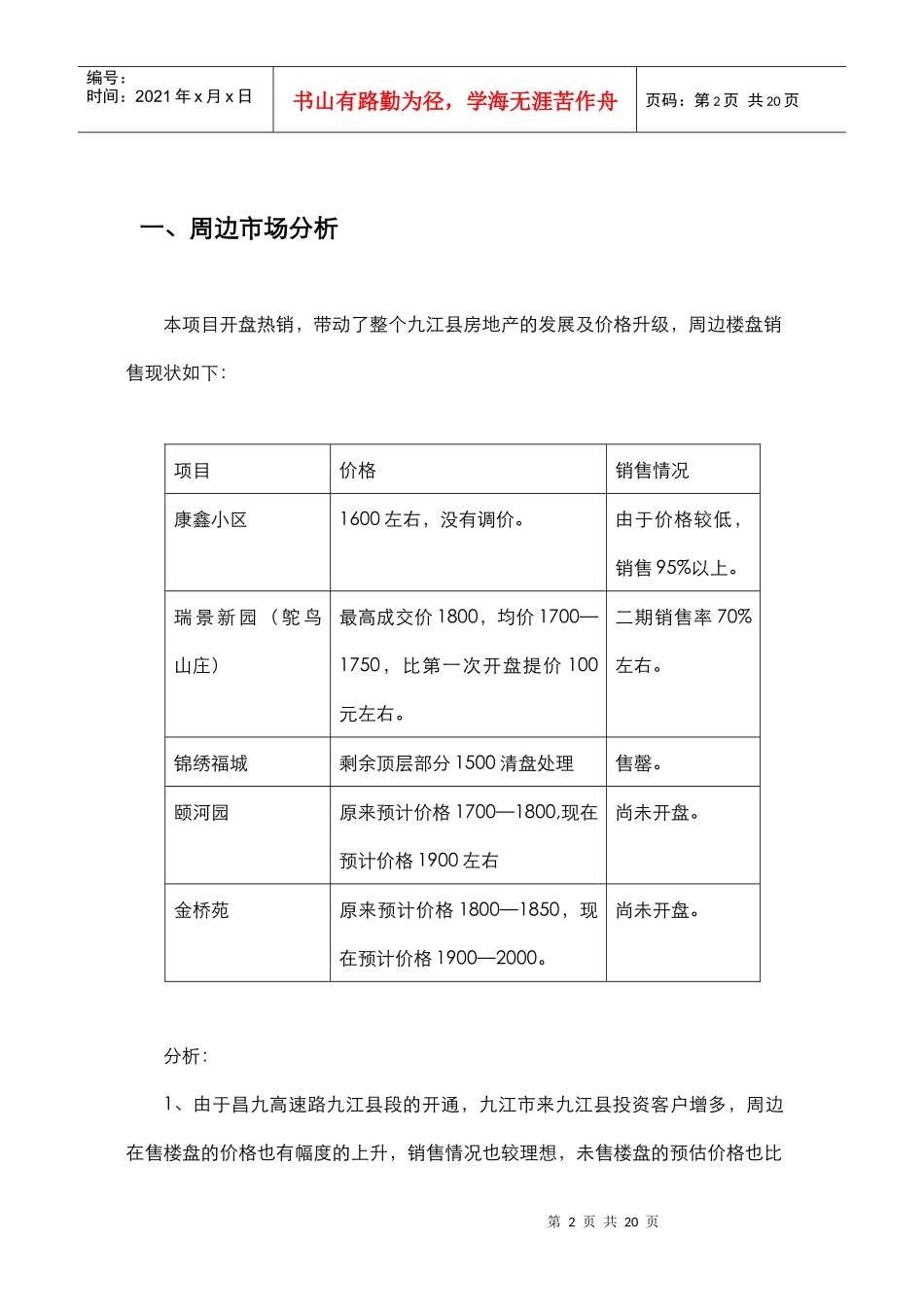 九江忠科绿苑续销期推广方案0726_第2页