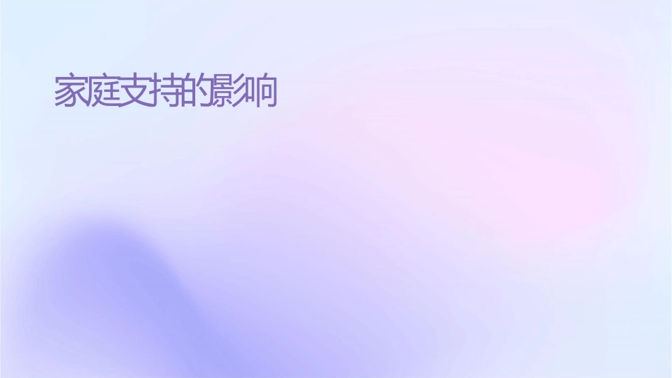 家庭支持对产妇的影响课件_第1页