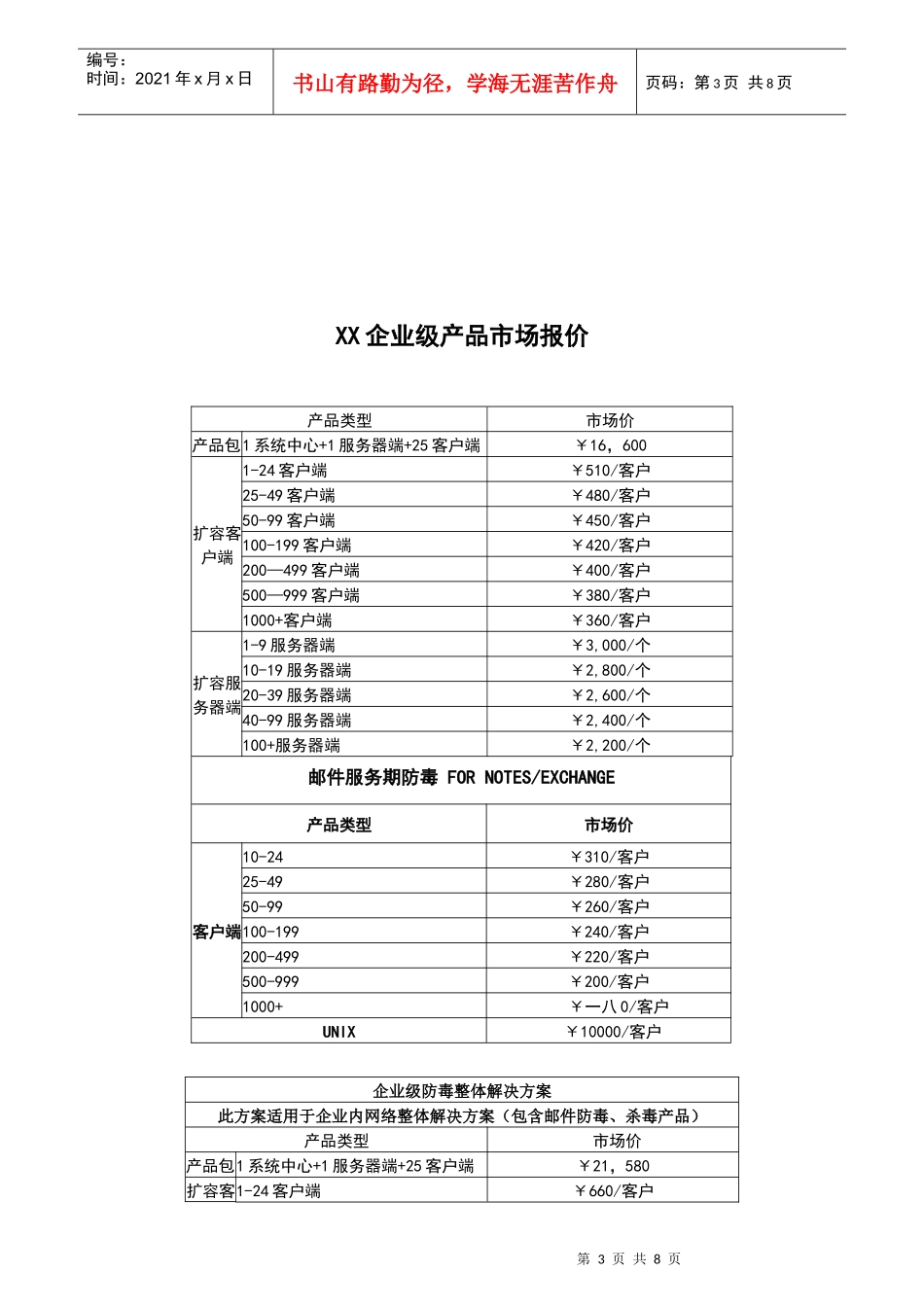 XX网络项目合作伙伴销售政策规范_第3页