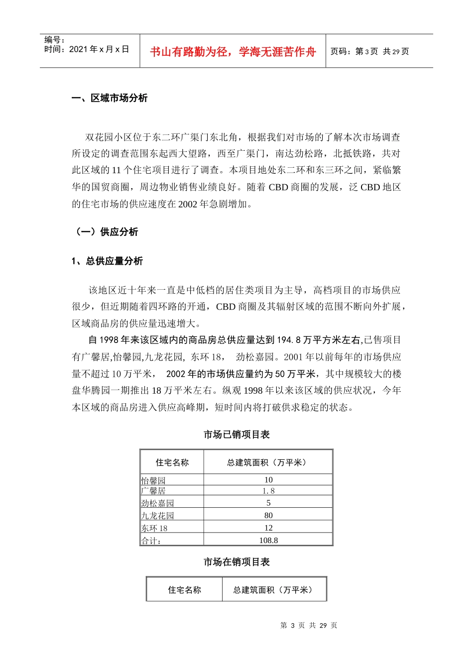 双花园住宅营销策划报告_第3页