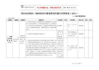 医院医疗服务质量控制与评价体系