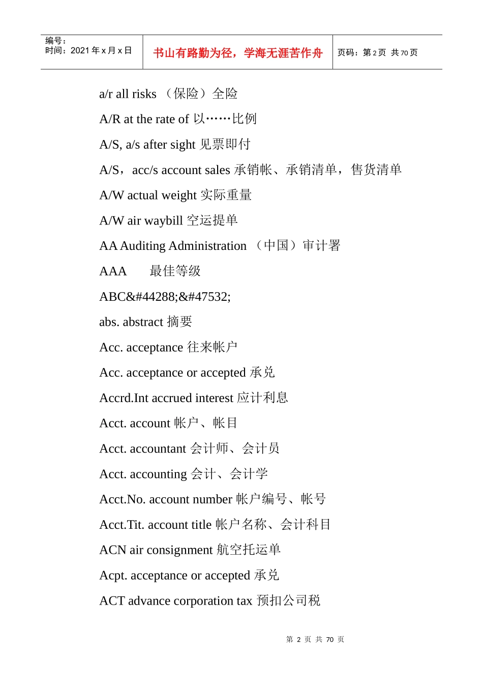 商务英语常用缩写汇编_第2页