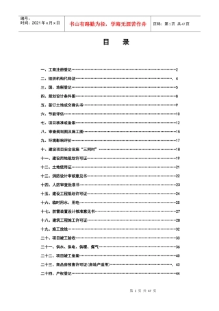 办理项目审批手续服务指南