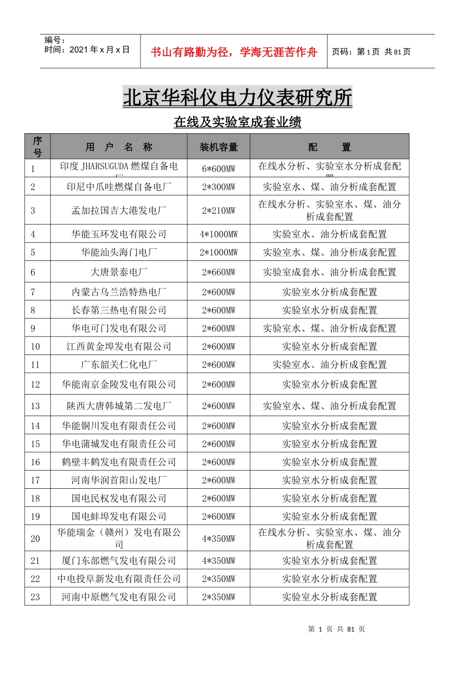 华科仪主要业绩_第1页