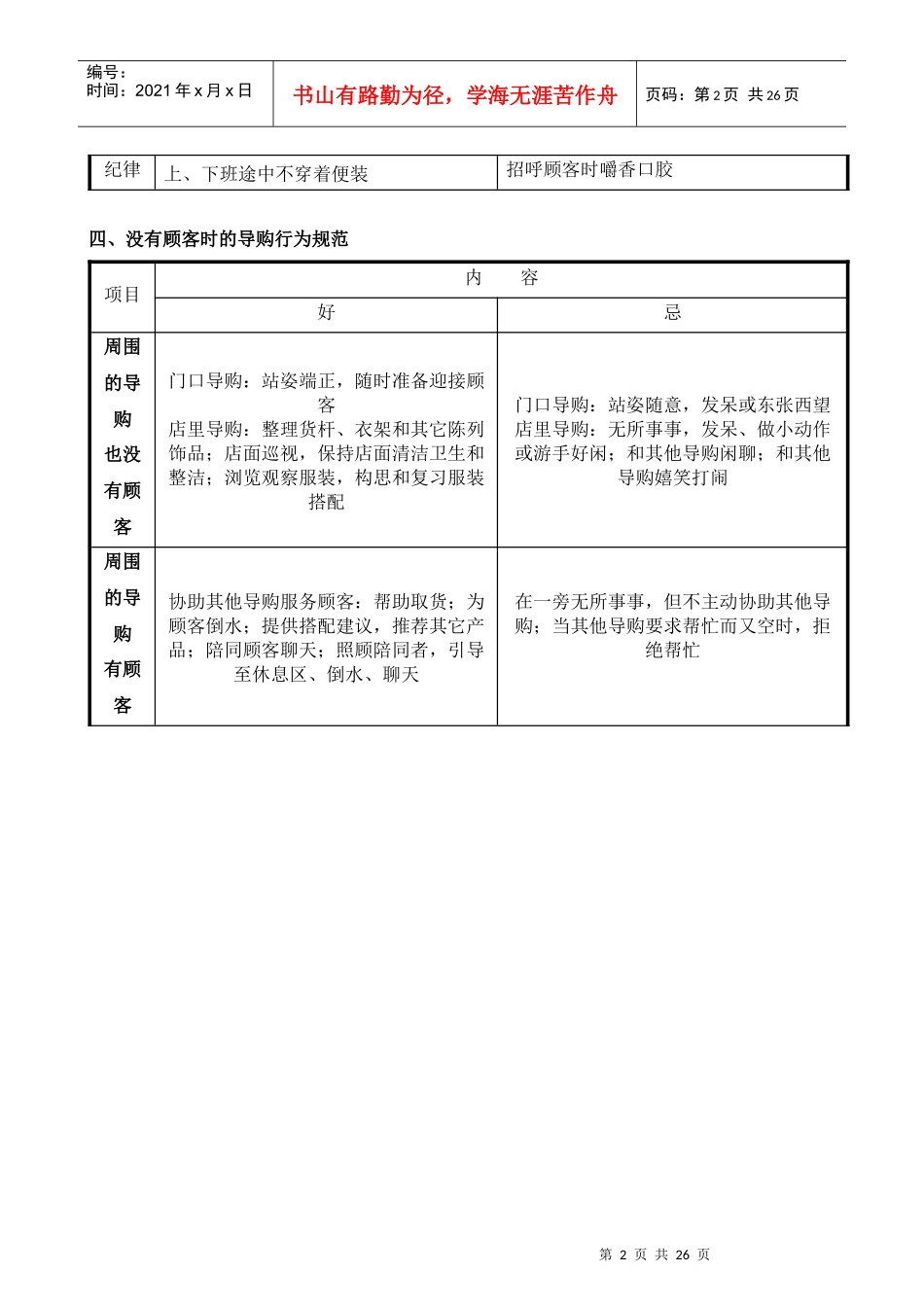 品牌服饰店导购手册_第2页