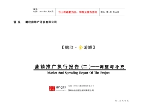 安佳顾问_鹏欣_金游城营销推广执行报告_53页