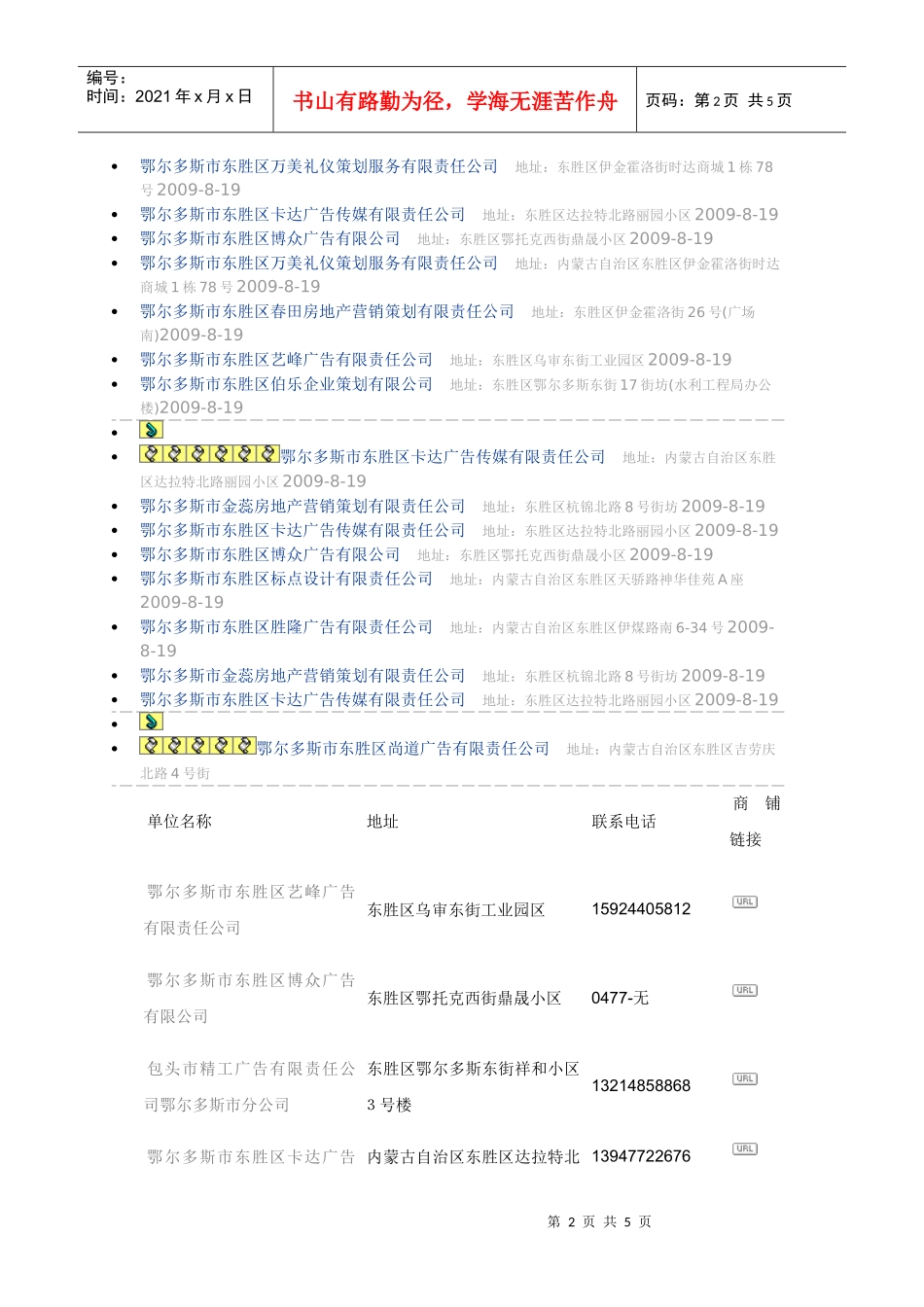 东胜区广告公司名录_第2页