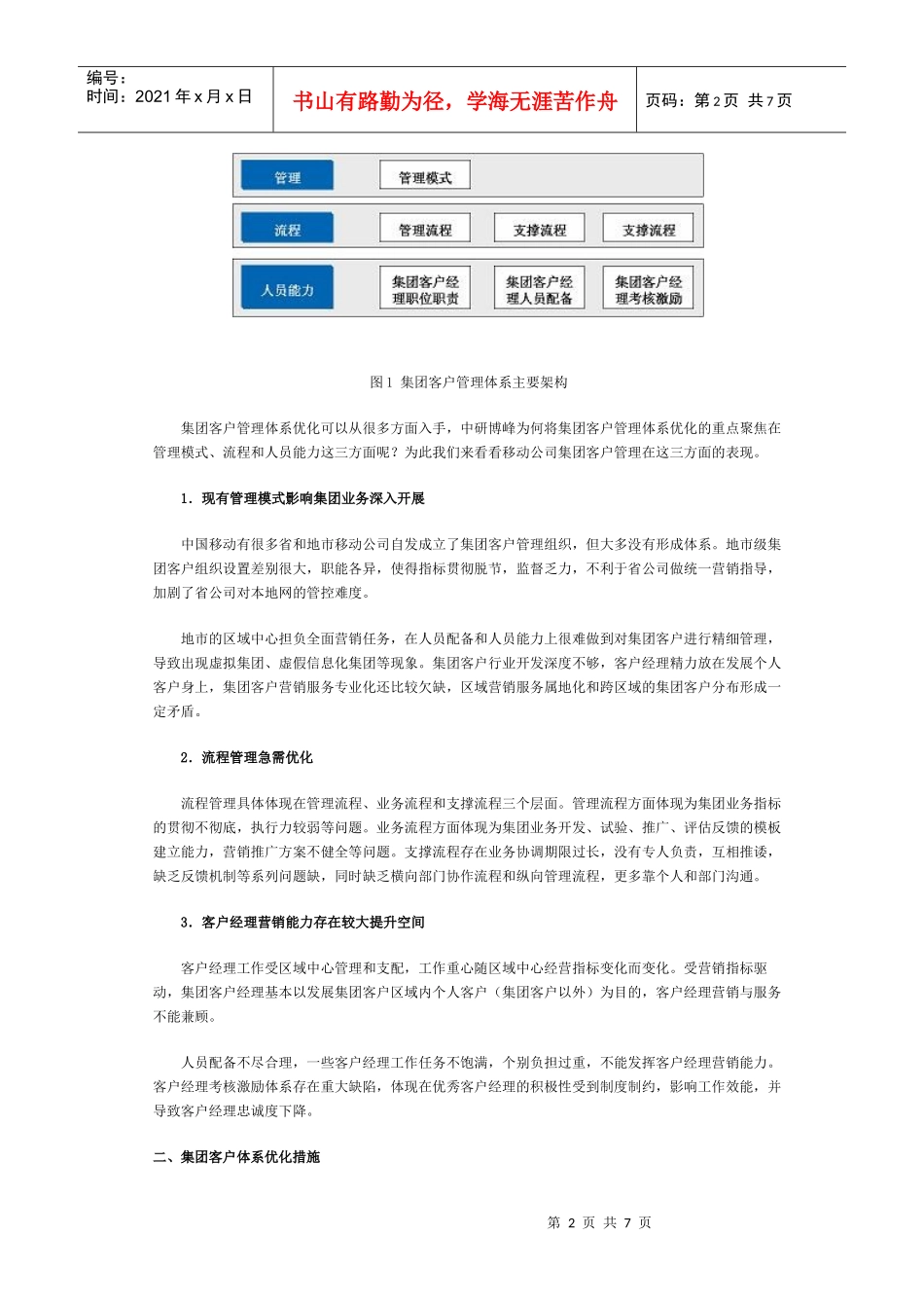 中国移动集团客户管理体系优化分析_第2页