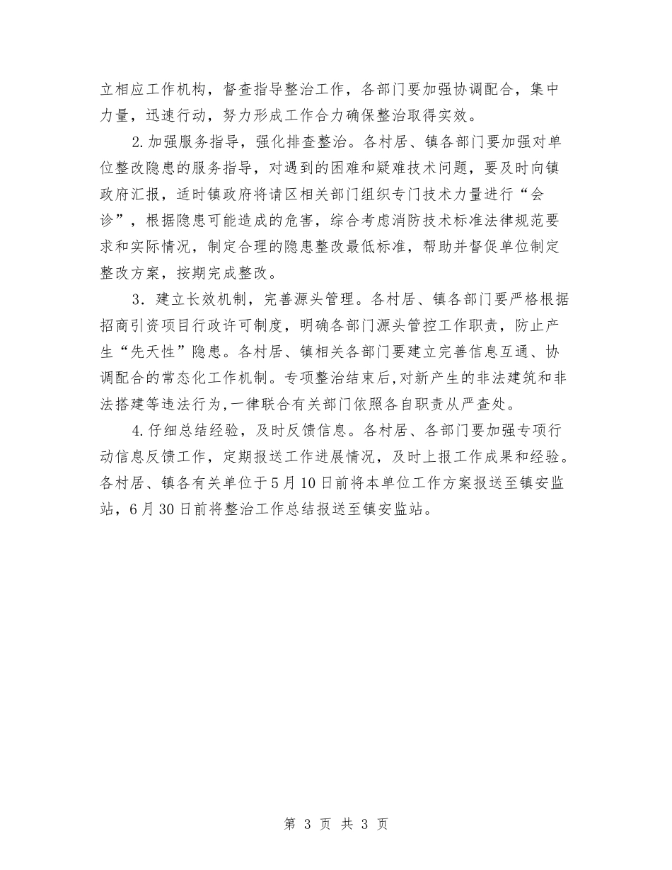 厂房火灾隐患排查整治方案_第3页