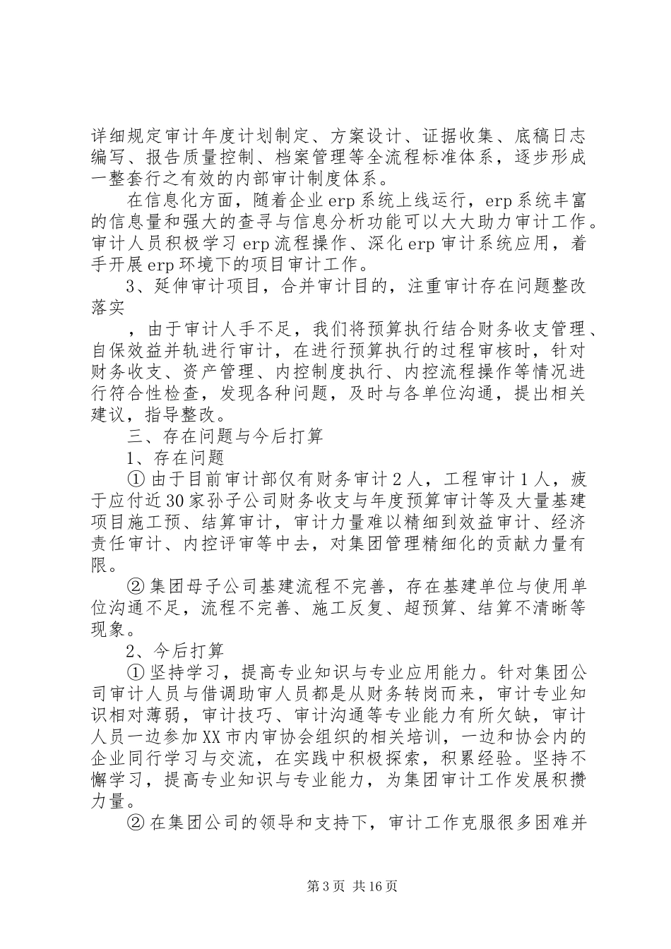 审计部工作总结4篇_第3页