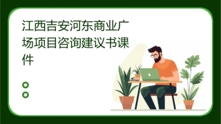 江西吉安河东商业广场项目咨询建议书课件